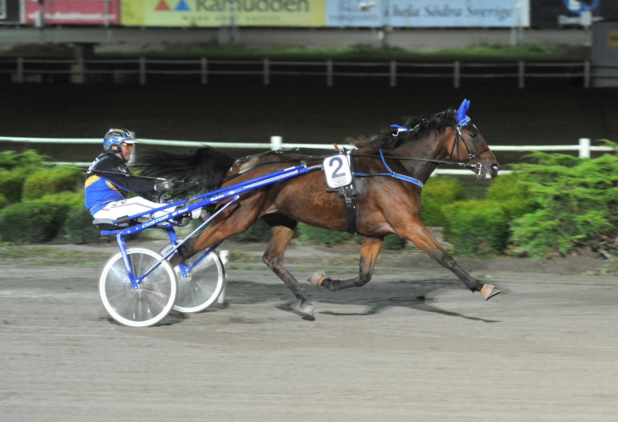 A Fair Day stormar mot mål i Kalmar på onsdagskvällen tillsammans med Oscar Ginman. Foto: Jörgen Tufvesson, TR Bild