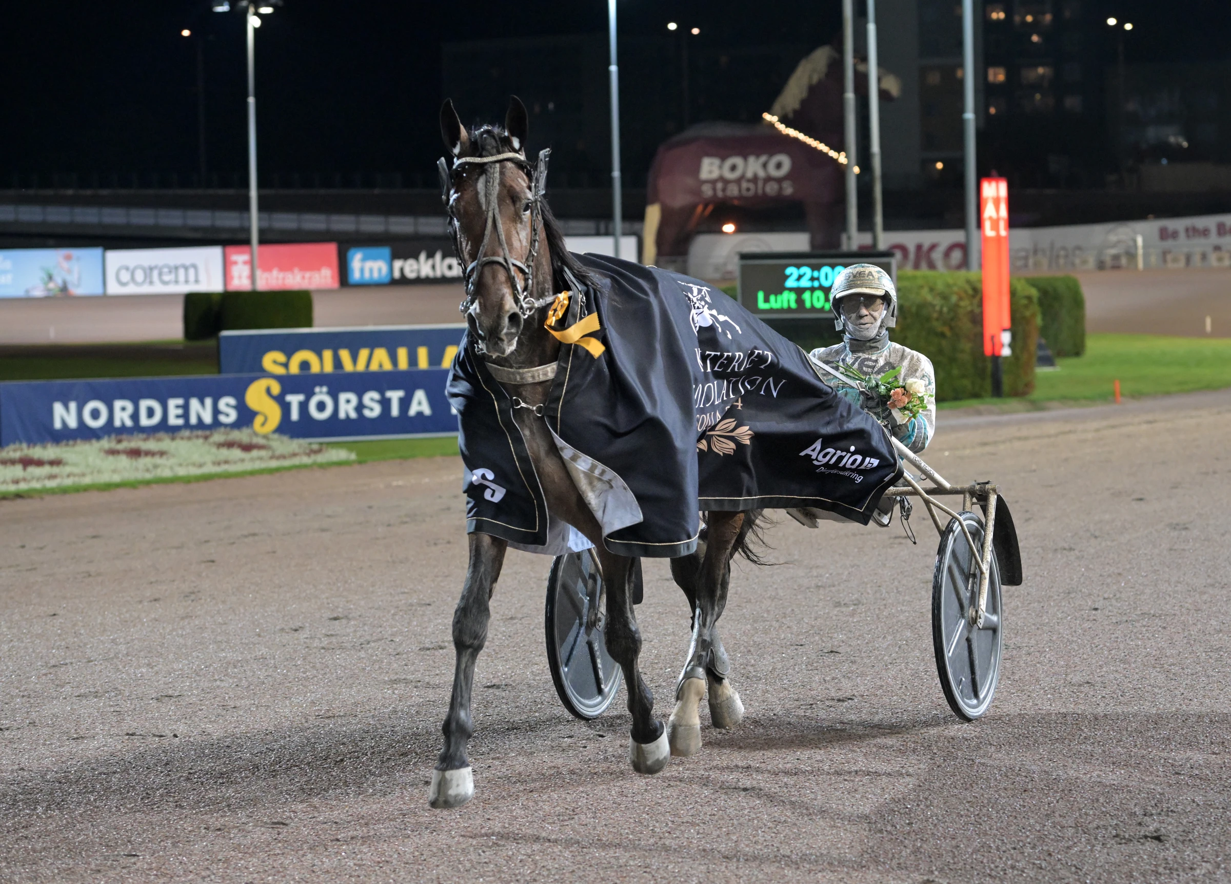 Kusken Örjan Kihlström, tränaren Daniel Redén, skrällspåret 10 samt norskt huvudlag är parametrar som talar för att Izod Zet kan vara en luring att beakta på lördag. Foto: Lars Jakobsson/TR Bild